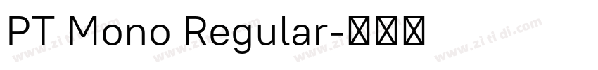 PT Mono Regular字体转换